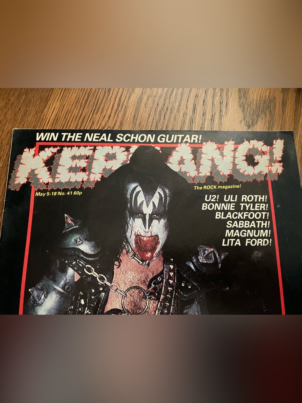 Vintage Kerrang! Magazine issue #41 May 1983 featuring KISS VG+ condition - Picture 13 of 13